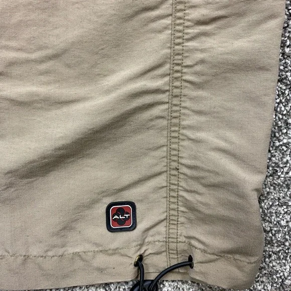 Vintage Lee Pipes pants Youth 12R Tan Cargo High Performance Convertible - Picture 6 of 12